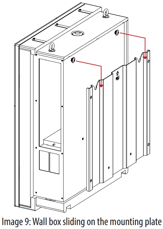BE-D Series SCAME Electric Car Charging Station - mounting plate