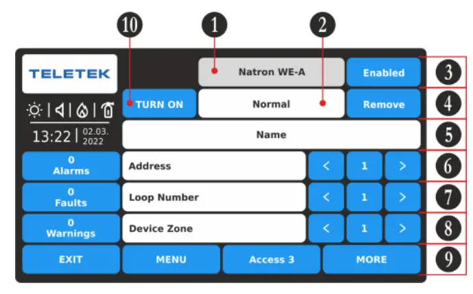 TELETEK Natron WE A Electronics - Alarm