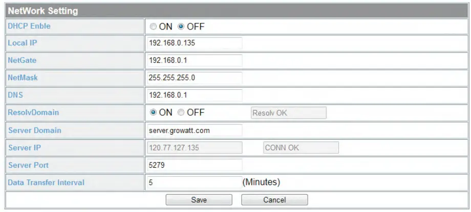 GROWATT SEM D Smart Energy Manager  - Network 1