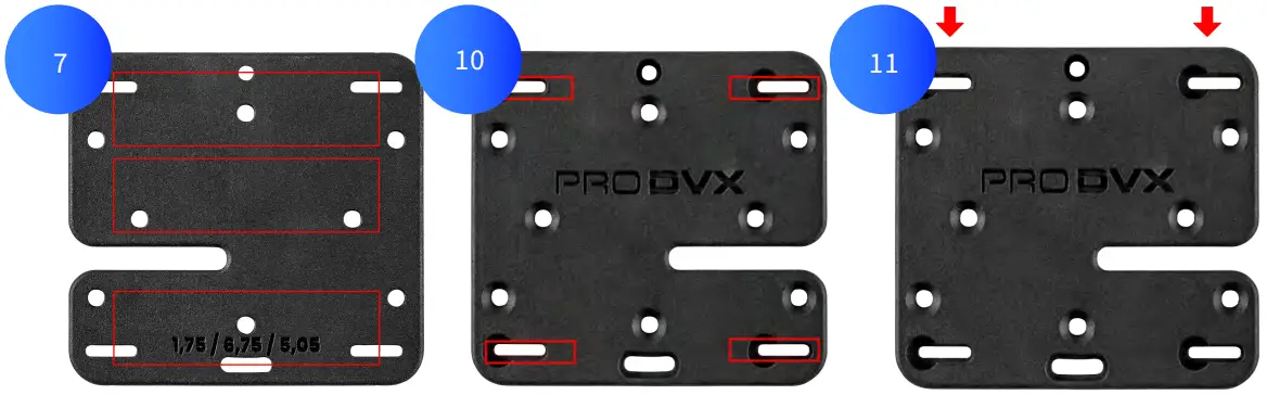 PRO DVX GM 75 Glass Mount - safety screws