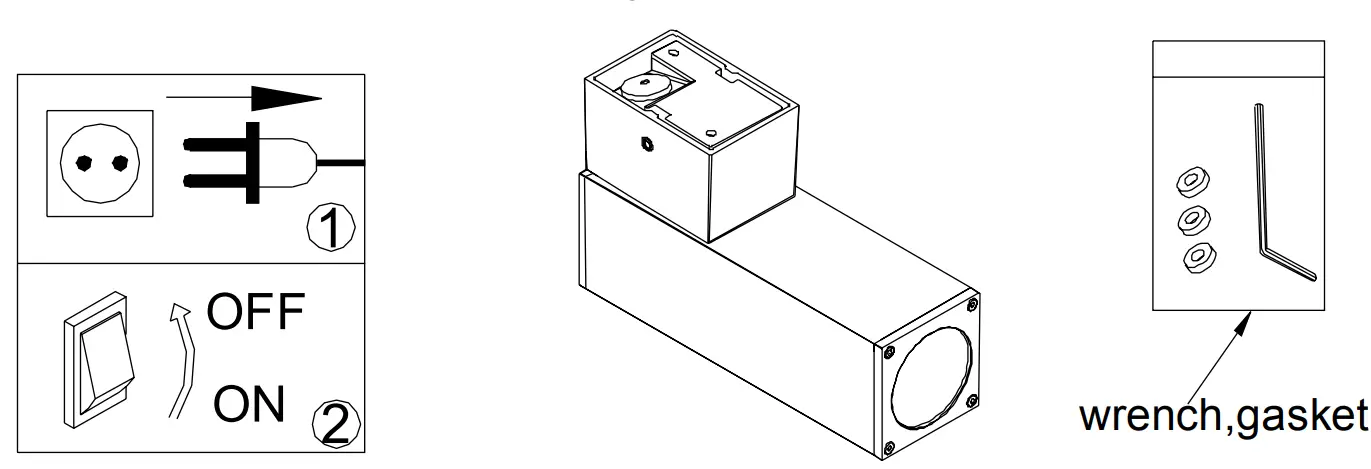 HALCYON EX160 Exterior One Way LED Column Spot Light - fig 7