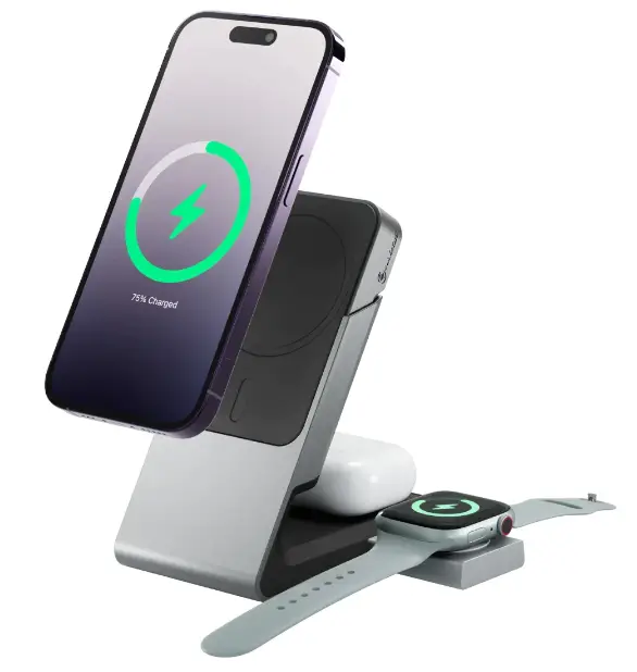 ALOGIC Matric 3-In-1 Universal Magnetic Charging Dock with Apple Watch Charger-product