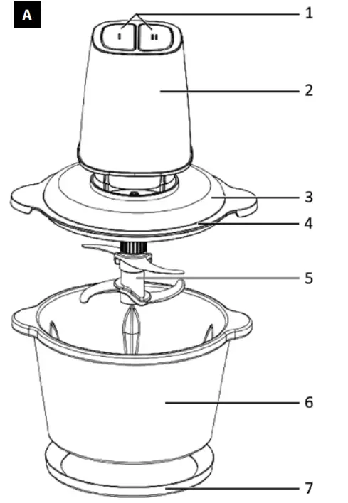 FIRST Austria FA-5113-2 Food Chopper - Fig 1