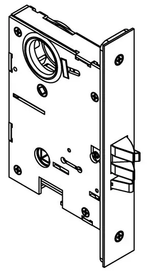 CAL-ROYAL-N-MR7700-Mortise-Lock-Rim-Exit-Device-Push-Bar-Exit-Device-FIG 1