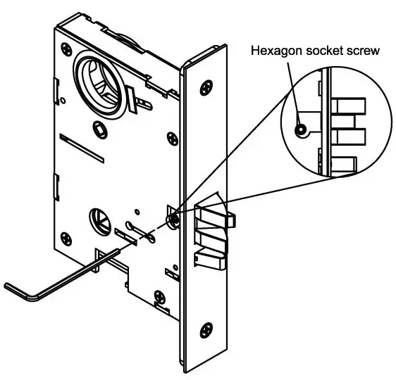 CAL-ROYAL-N-MR7700-Mortise-Lock-Rim-Exit-Device-Push-Bar-Exit-Device-FIG 1