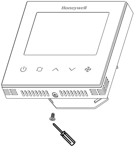 Honeywell B3240B U TB3 Series Communicating Thermostats - BATTERY REMOVAL 2