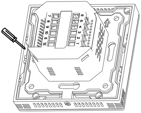 Honeywell B3240B U TB3 Series Communicating Thermostats - BATTERY REMOVAL 3