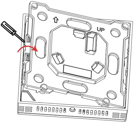 Honeywell B3240B U TB3 Series Communicating Thermostats - BATTERY REMOVAL 5