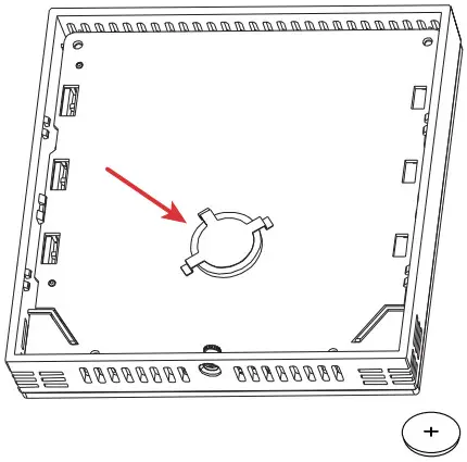 Honeywell B3240B U TB3 Series Communicating Thermostats - BATTERY REMOVAL 6