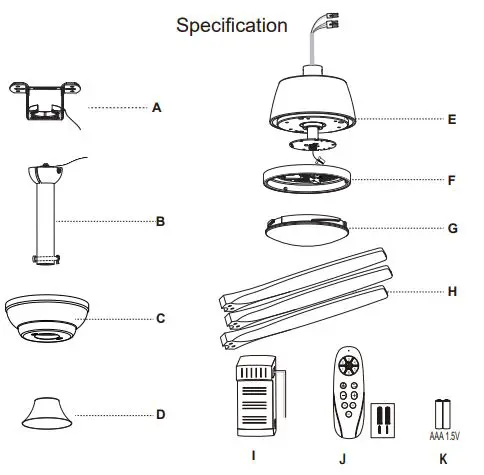 Joshua-1110-Ceiling-Fan-FIG-4