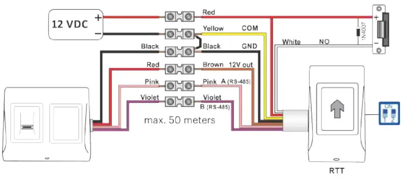 xpr B100PROX EH SA Standalone Biometric Reader - Pairing 1