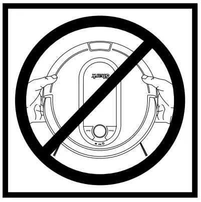 AVOID MOVING THE ROBOT & DOCK