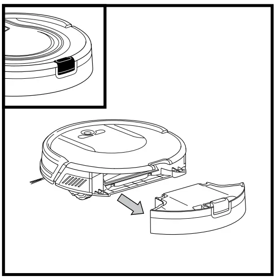 Dust Bin Release Tab