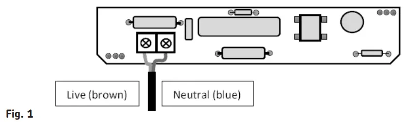 Knightsbridge LWR2G LED Square-Round Wall-Guide Light - fig 1