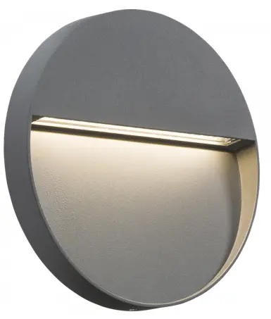 Knightsbridge LWR2G LED Square-Round Wall-Guide Light