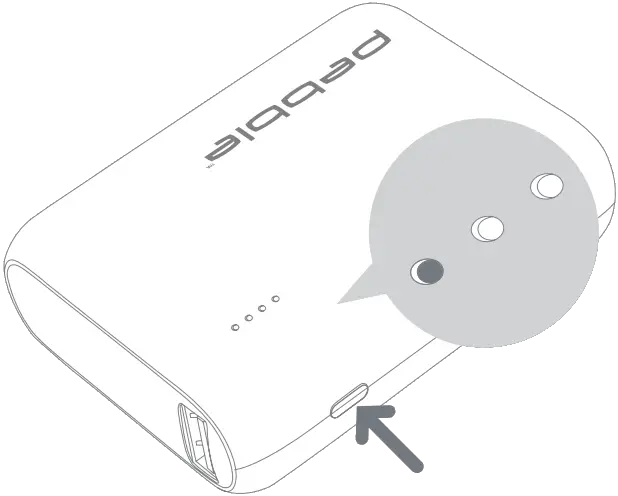 veho VPP-115-PZ10-B Pebble Power Bank A3