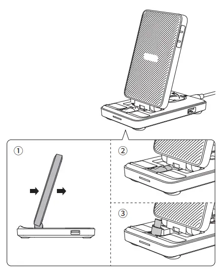 JOYROOM JR-WQS01 4-in-1 Foldable Charging Station - How to use