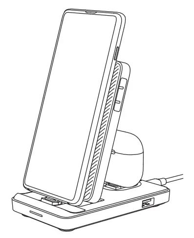JOYROOM JR-WQS01 4-in-1 Foldable Charging Station - phone charging