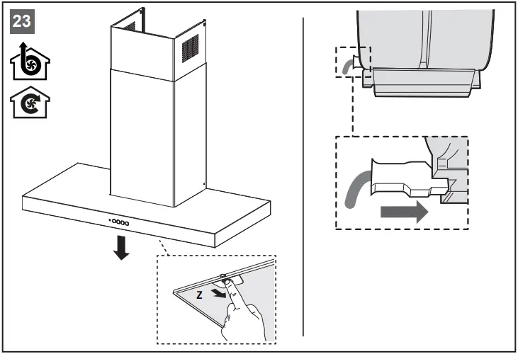 BLAUPUNKT 5DB69753 Extractor Hood B23