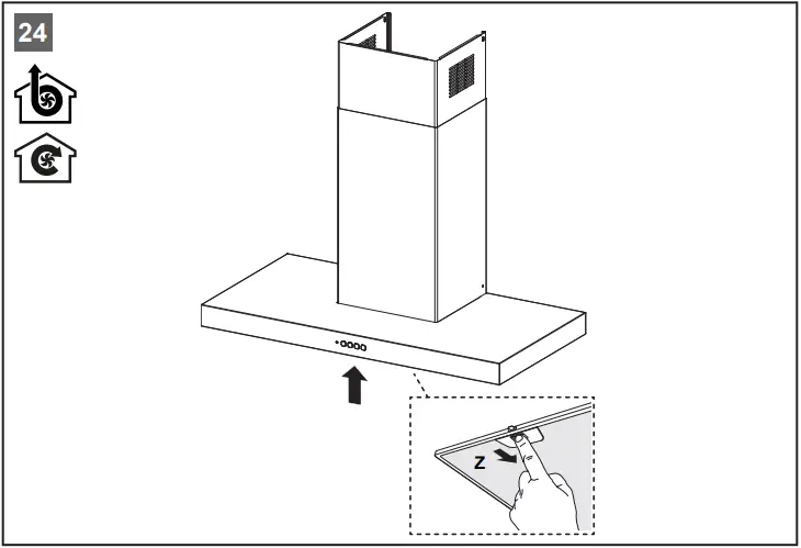 BLAUPUNKT 5DB69753 Extractor Hood B240