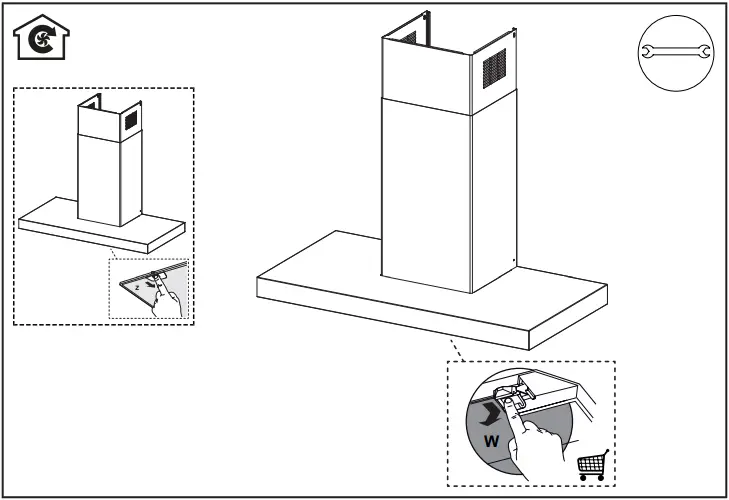 BLAUPUNKT 5DB69753 Extractor Hood B242