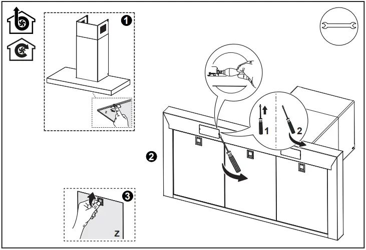 BLAUPUNKT 5DB69753 Extractor Hood B243