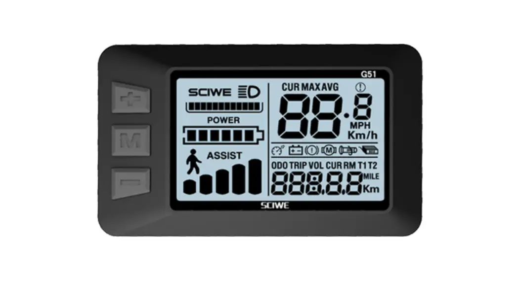 Sciwil G51-lcd E-bike Smart Display User Guide