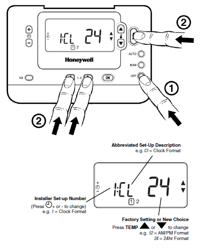 HONEYWELL- CM702 -PROGRAMMABLE- THERMOSTAT- 2