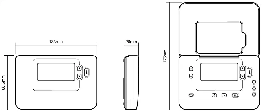 HONEYWELL- CM702 -PROGRAMMABLE- THERMOSTAT- 6