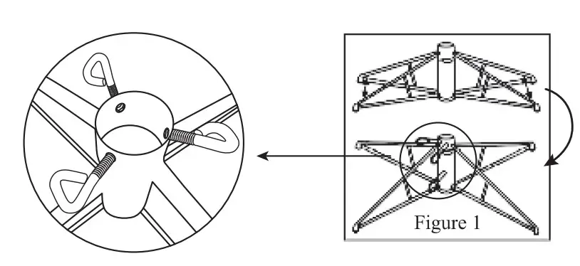 glitzhome 9 FootPre-Lit Flocked Pencil Pine Artificial Christmas Tree - assembly 1