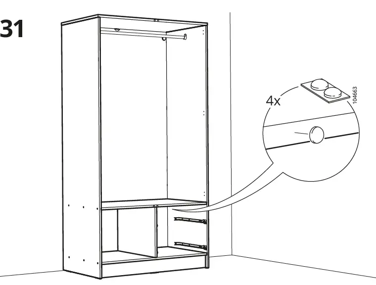 IKEA-VILHATTEN-Wardrobe-with-2-Doors-and-2-Drawers-FIG-40
