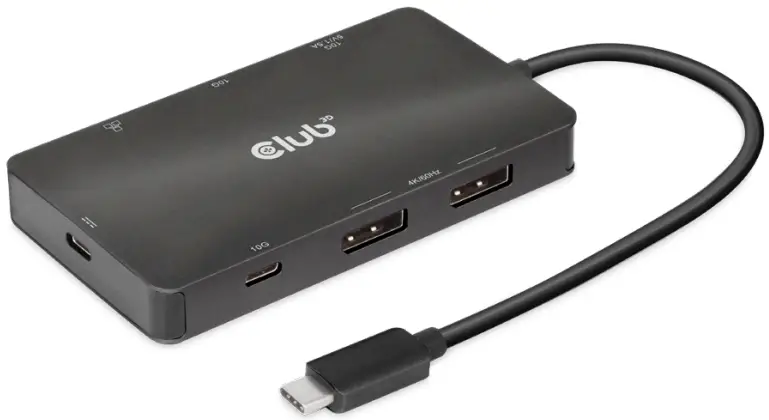 Club 3D CSV 1598 USB Gen2 Type C to Dual DisplayPort Portable Dock