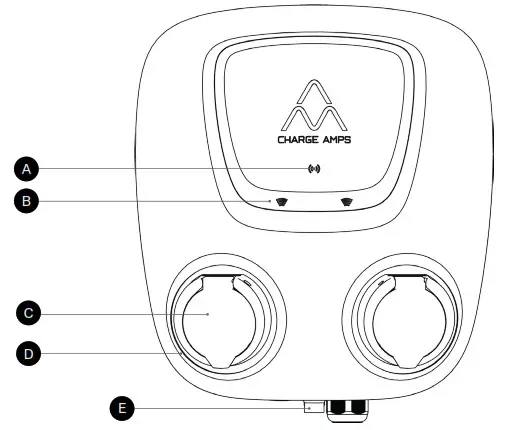 CHARGE AMPS Aura Dual EV Charger - Product overview 1