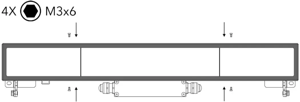 INSTALLATION OF ACCESSORIES - BLACK GLASS ADAPTOR