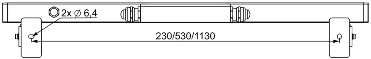 INSTALLATION WITH WALL MOUNT BRACKETS 