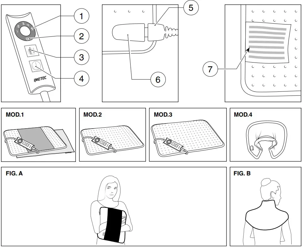 IMETEC R6701 Heating Pad - figure