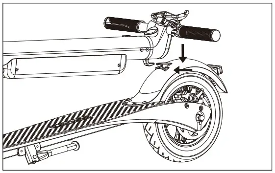 Turboant X7 Max Folding Electric Scooter - mudguard 4