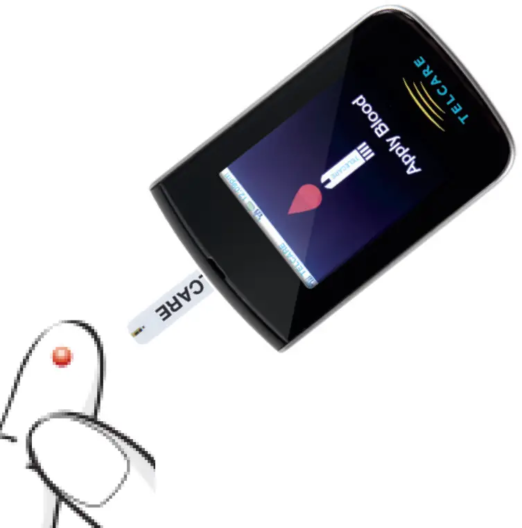 TELCARE Wireless Blood Glucose Monitoring System 10