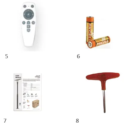 FL-SPT82 Solar Pedestrian Post Top Light 2