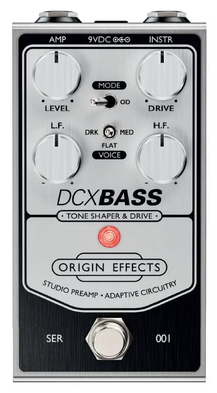 ORIGIN EFFECTS DCX Bass Tone Shaper and Drive Pedal-product