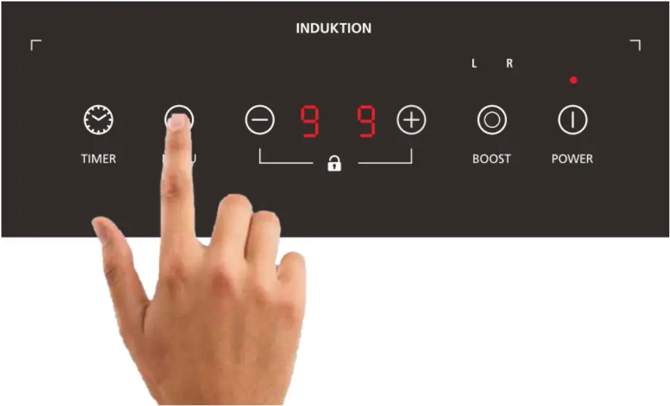 Steba IK3500 Induction - menu button 2