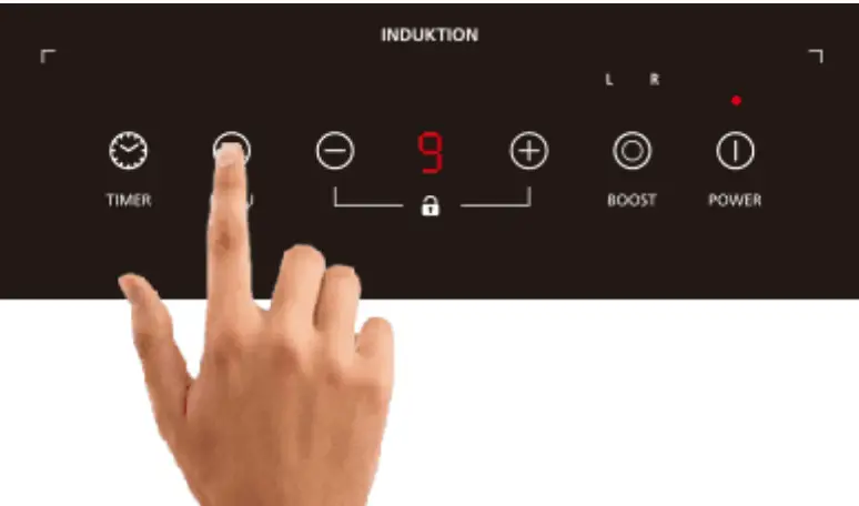Steba IK3500 Induction - menu button