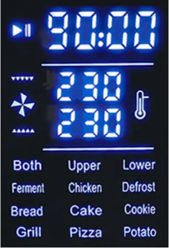 Steba KB E350 Digital Grillback Oven - Programs