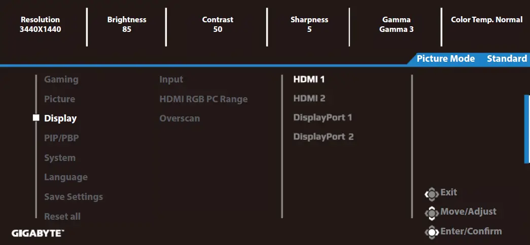 GIGABYTE G34WQC Ultrawide VA HDR Curved Gaming Monitor 32