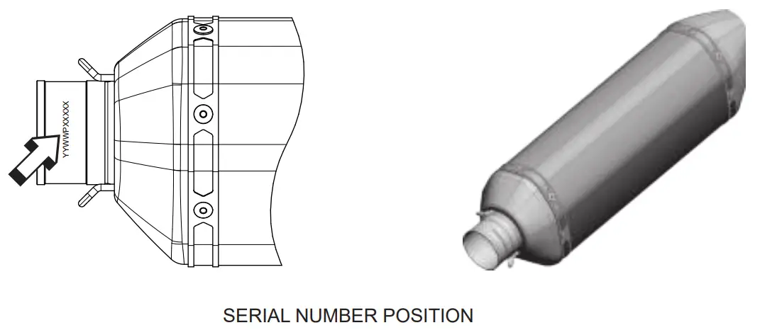 AKRAPOVIC S K10R10 RC Racing Line Full System Exhaust - SERIAL NUMBER POSITION