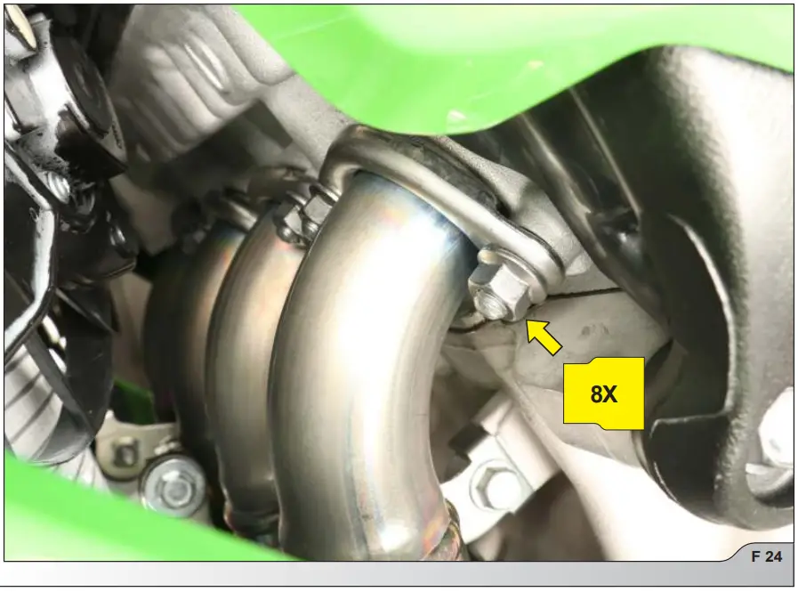 AKRAPOVIC S K10R10 RC Racing Line Full System Exhaust - STOCK EXHAUST SYSTEM 23