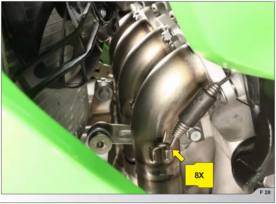 AKRAPOVIC S K10R10 RC Racing Line Full System Exhaust - STOCK EXHAUST SYSTEM 27