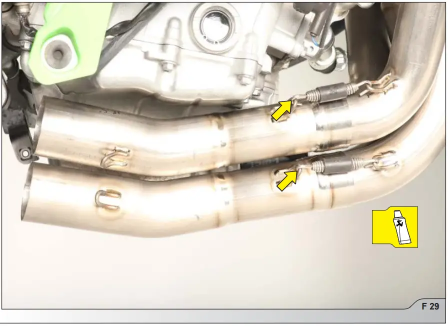 AKRAPOVIC S K10R10 RC Racing Line Full System Exhaust - STOCK EXHAUST SYSTEM 28