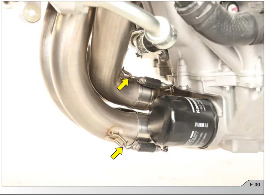 AKRAPOVIC S K10R10 RC Racing Line Full System Exhaust - STOCK EXHAUST SYSTEM 29