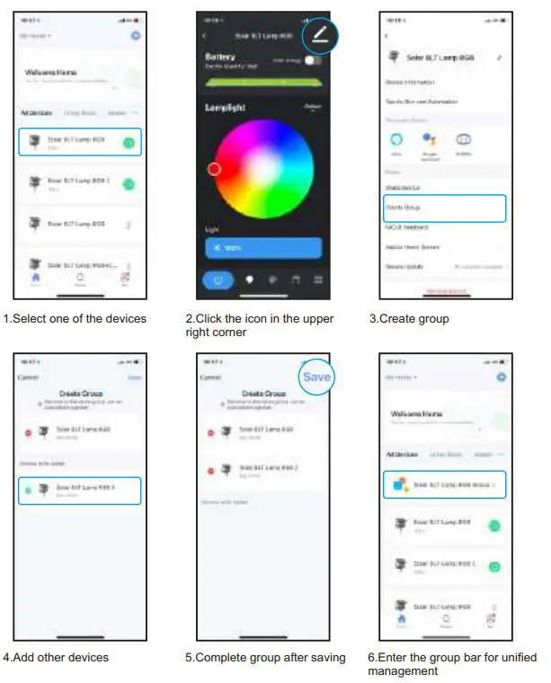 tuya DC-68 Smart App Instructions - Device group management
